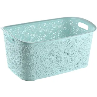 Hobby Life Rectangular Lace Laundry Basket Assorted Color 27L