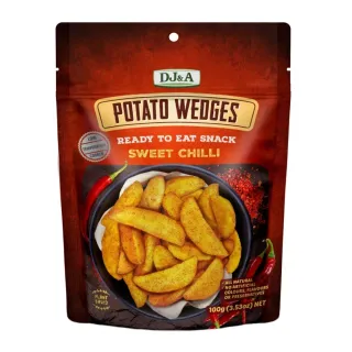 DJ&A POTATO WEDGES SWEET CHILLI 100G
