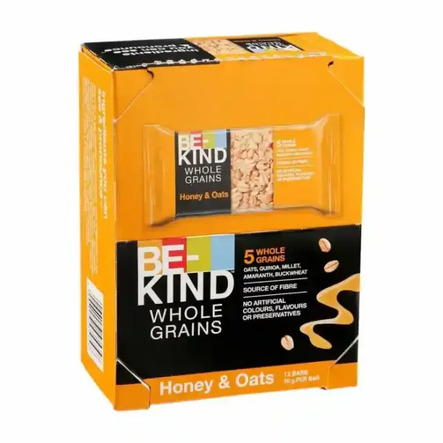 Be Kind Snack Bar Whole Grains Honey & Oats 30g x 12