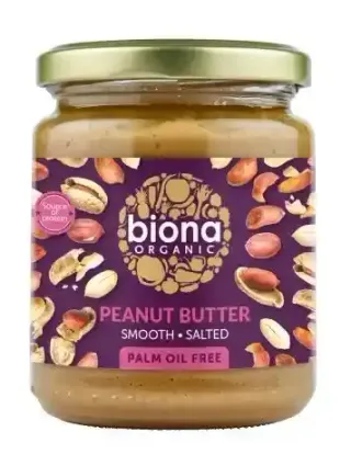 Biona Organic Peanut Butter Smooth With Salt 250G