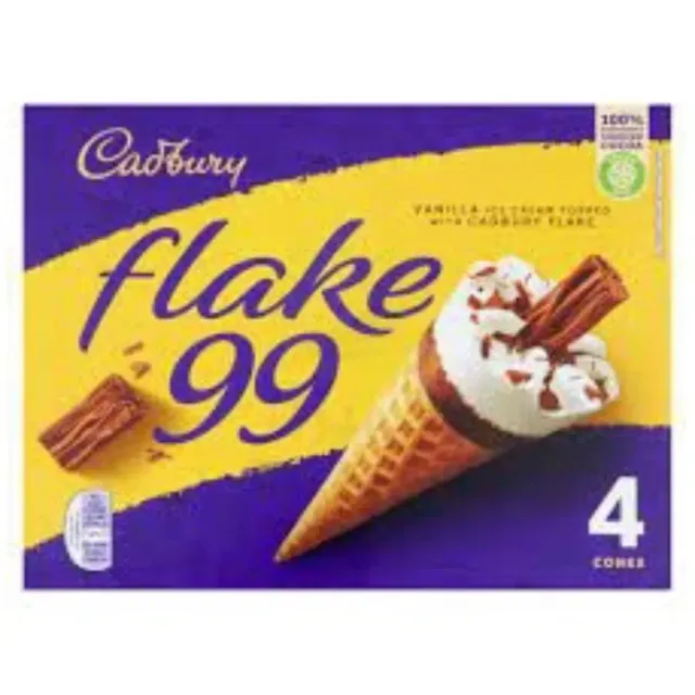 كادبوري آيس كريم كون فليك 99 حجم 125مل*4