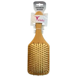 Trishi Hair Brush Wooden Square TR00219