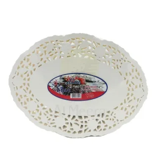 Star Oval Paper Doily 10.5 x 14 Inch