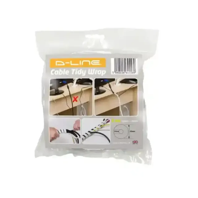 D-Line Cable Tidy Wrap Black 2.5M Dl0013