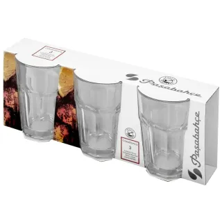 Pasabahce Tempered Glass Tumbler 265 ml Set of 3