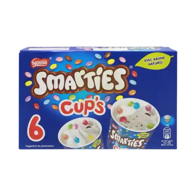 Smarties Ice Cream Cups 6Pack 43Gx6 258G