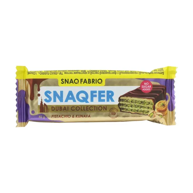Snaq Fabriq Snacker Protein Cookies Pistachio, Kunafa & Caramel 45g