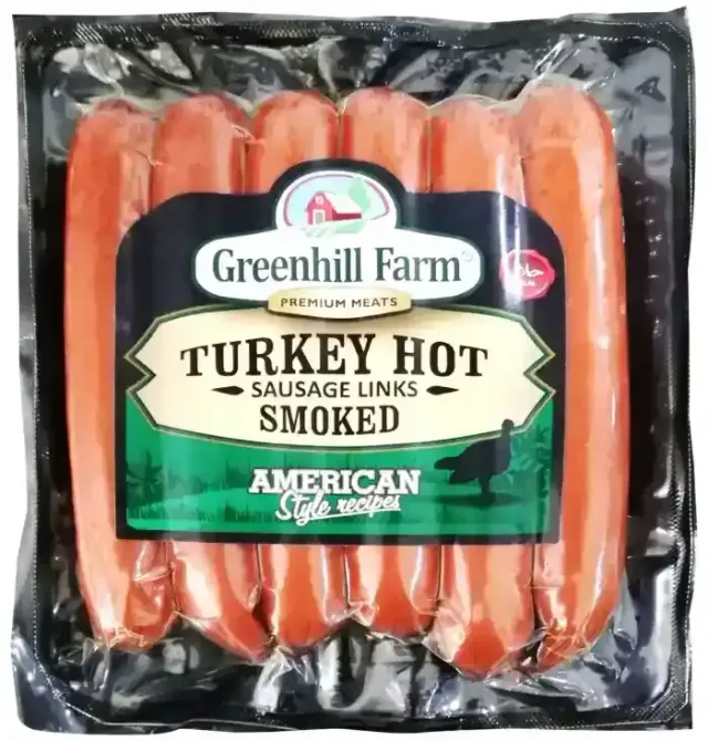 Green Hills Farm Turkey Hot Sausage 396g