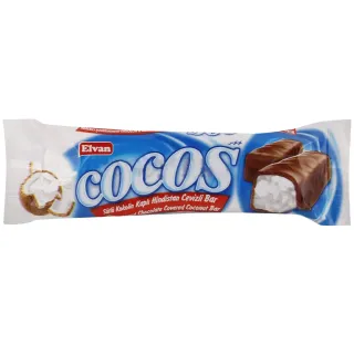 Elvan Cocos Coconut Milky Compound Chocolate Bar 24g