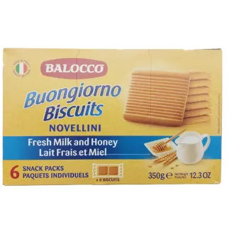 Balocco Buongiorno Biscuits Fresh Milk & Honey 350g