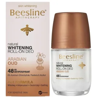 Beesline Deodorant Roll-On Natural Whitening Arabian Oud 50ml