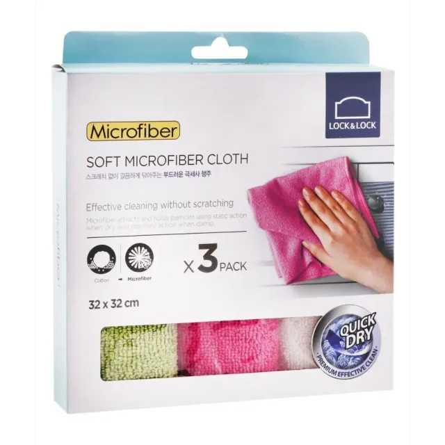 (S Cloth) مع ورق L00241 3xلوك آند لوك قماش تنظيف
