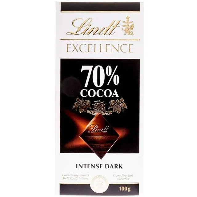Lindt Excellence 70% Cocoa Intense Dark 100g