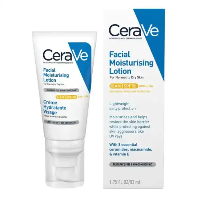 CeraVe Facial Moist Lotion AM SPF50 52 ml