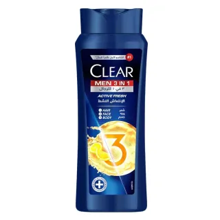 Clear 3-in-1 Active Fresh Shampoo 600 ml