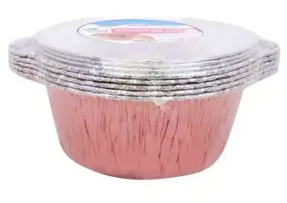 فن قدر ألمنيوم دائري مع غطاء 29×12سم 5 قطع