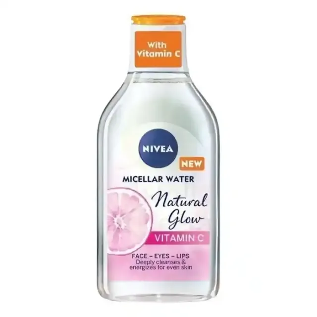 Nivea Face Micellar Water Natural Glow with Vitamin C Deep Cleansing & Even Tone 400ml