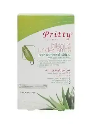 Pritty Cosmetics Facial Hair Removal Strips, 24 Pieces