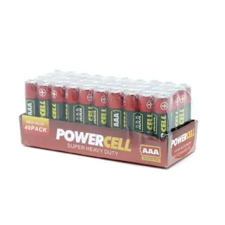 Powercell AAA Super Heavy Duty Batteries 40 pcs