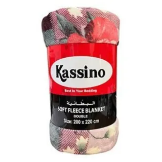 Kassino Blanket Soft Fleece Double Printed 200 x 220 cm 3026 Special Price