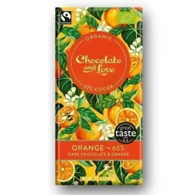 Chocolate And Love Orange Choco 65% 80G