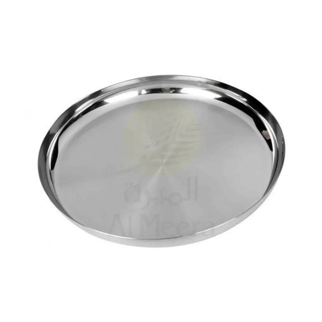 FW Thali Plate Beaded Stainless Steel 26 Gauge 12" Model 3341