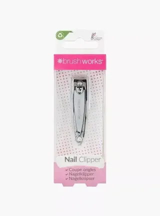 Brushworks Silver Nail Clipper, 1 Piece