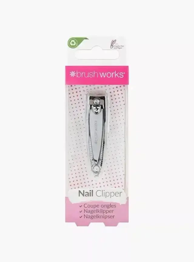 Brushworks Silver Nail Clipper, 1 Piece