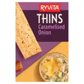 Ryvita Thins Caramelised Onion Flatbread, 125g