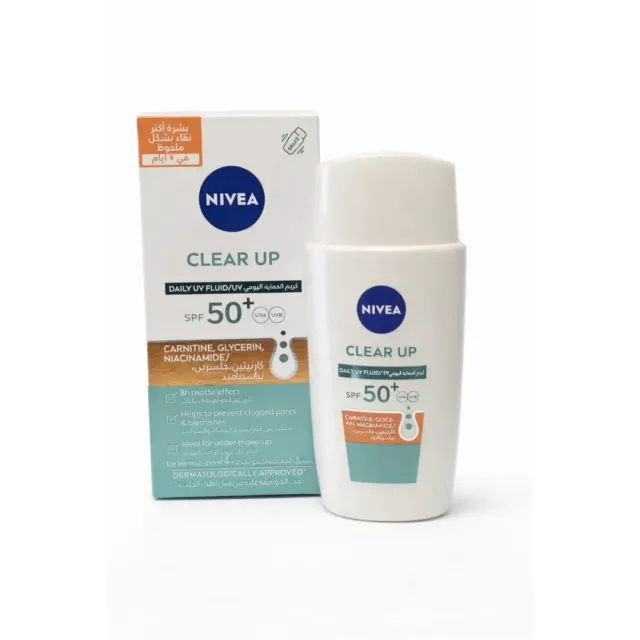 نيفيا كلير أب ديلي يو في فلويد SPF50+ 40ml