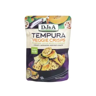 Dj&A Veggie Crisps Tempura 70g