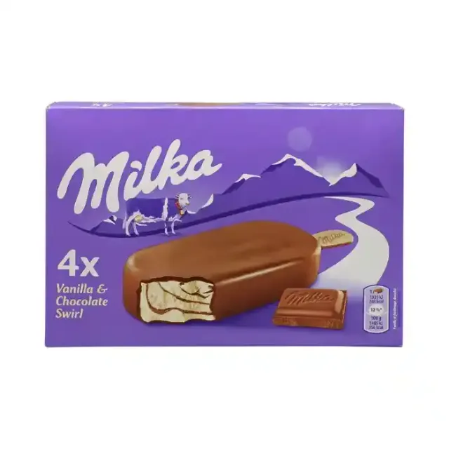 Milka Chocolate-Vanille Ice Cream Stick 4Pk 110Gmx4 440Gm