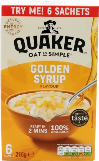 Quaker Oat So Simple Golden Syrup Porridge 36g x 6