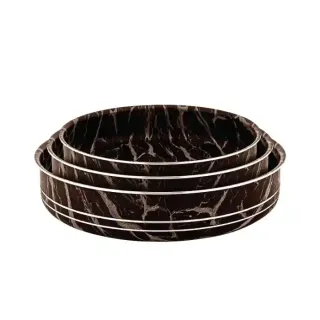 Bonera Oven Tray Brown Set 3Pcs 28-30-32Cm B15432