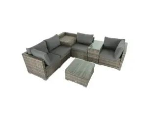KMAX SOFA SET 7 SEATER + 2 BOX TABLE