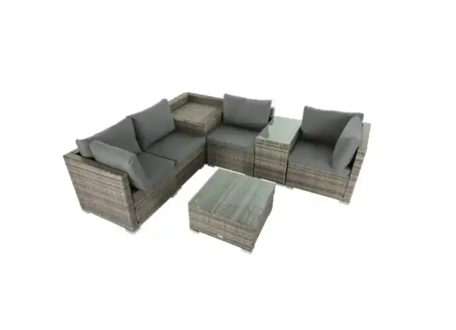 KMAX SOFA SET 7 SEATER + 2 BOX TABLE