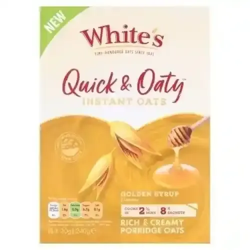 Whites Quick & Oaty Golden Syrup Oatmeal Cereal 300g