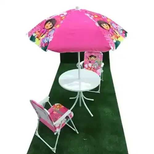 CHAIR & TABLE with UMBRELLA ASSTD 4KG