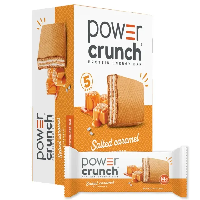 Power Crunch Salted Caramel Protein Energy Bar 40gx12 Pieces