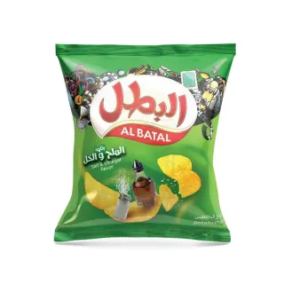 Al Batal Potato Chips Salt & Vinegar 12gx20 Pieces