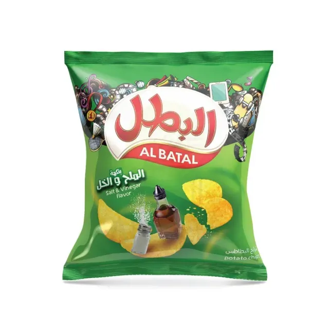 رقائق البطل ملح وخل 12 جم × 20 قطعة