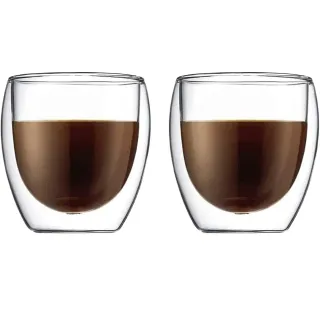 Bodum Pavina Double Wall Glass 250mlx2 Pieces