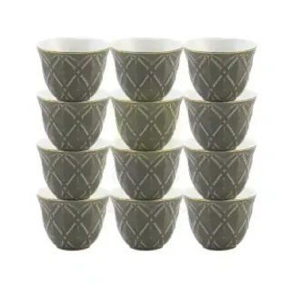 DECOPOR COFFEE CUP &SAUCER SET 12PCS 032