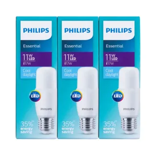 Philips Essential Daylight Stick E27 Candle 11W 3pcs