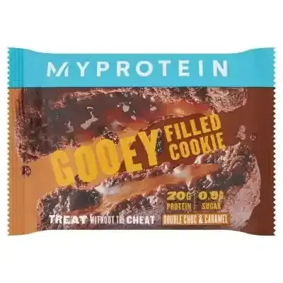 MyProtein Double Chocolate & Caramel Flavor Gooey Filled Cookie, 75g