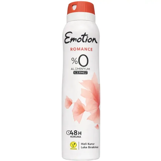 Emotion Deodorant Spray 48H 0% Aluminum Romance 150ml