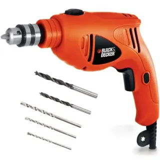 Black & Decker Hammer Drill HD5010VA5 + 5 Pieces Drill Bit Set