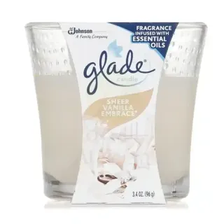 GLADE CANDLE VANILLA 3.4OZ