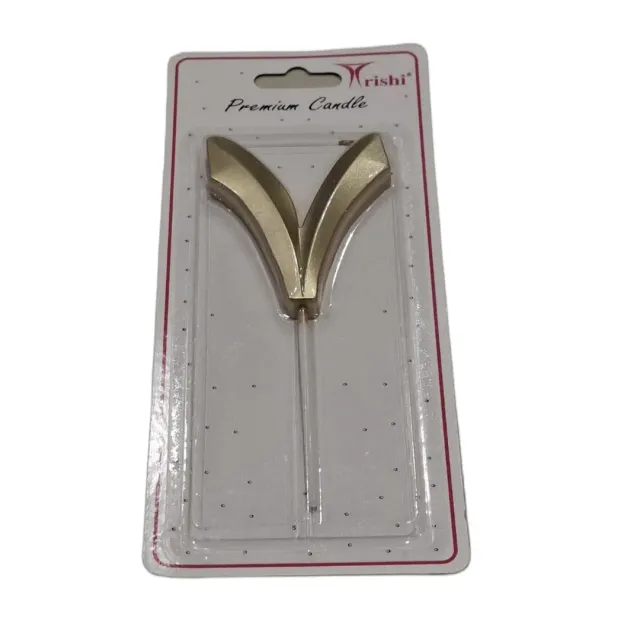 Trishi Premium Metallic Arabic Number Candle #7
