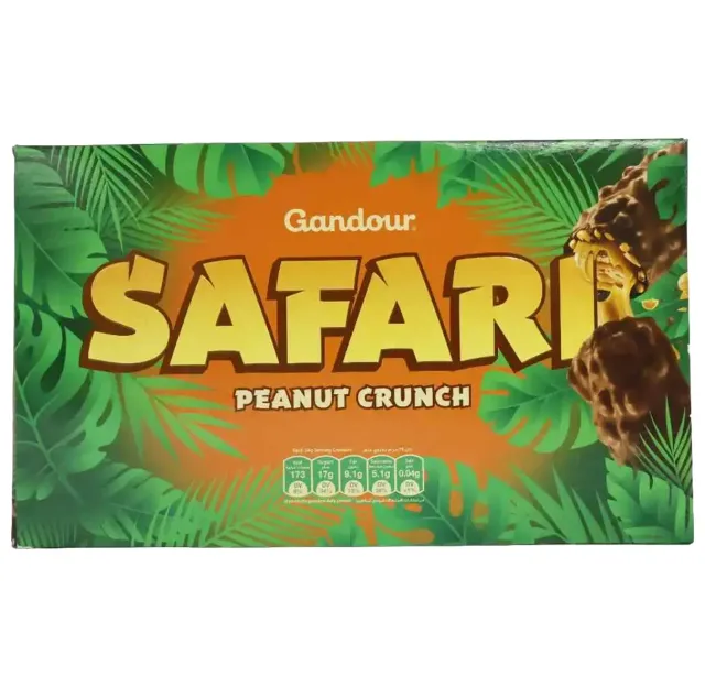 Gandour Safari Peanut Crunch 34gx12 Pieces
